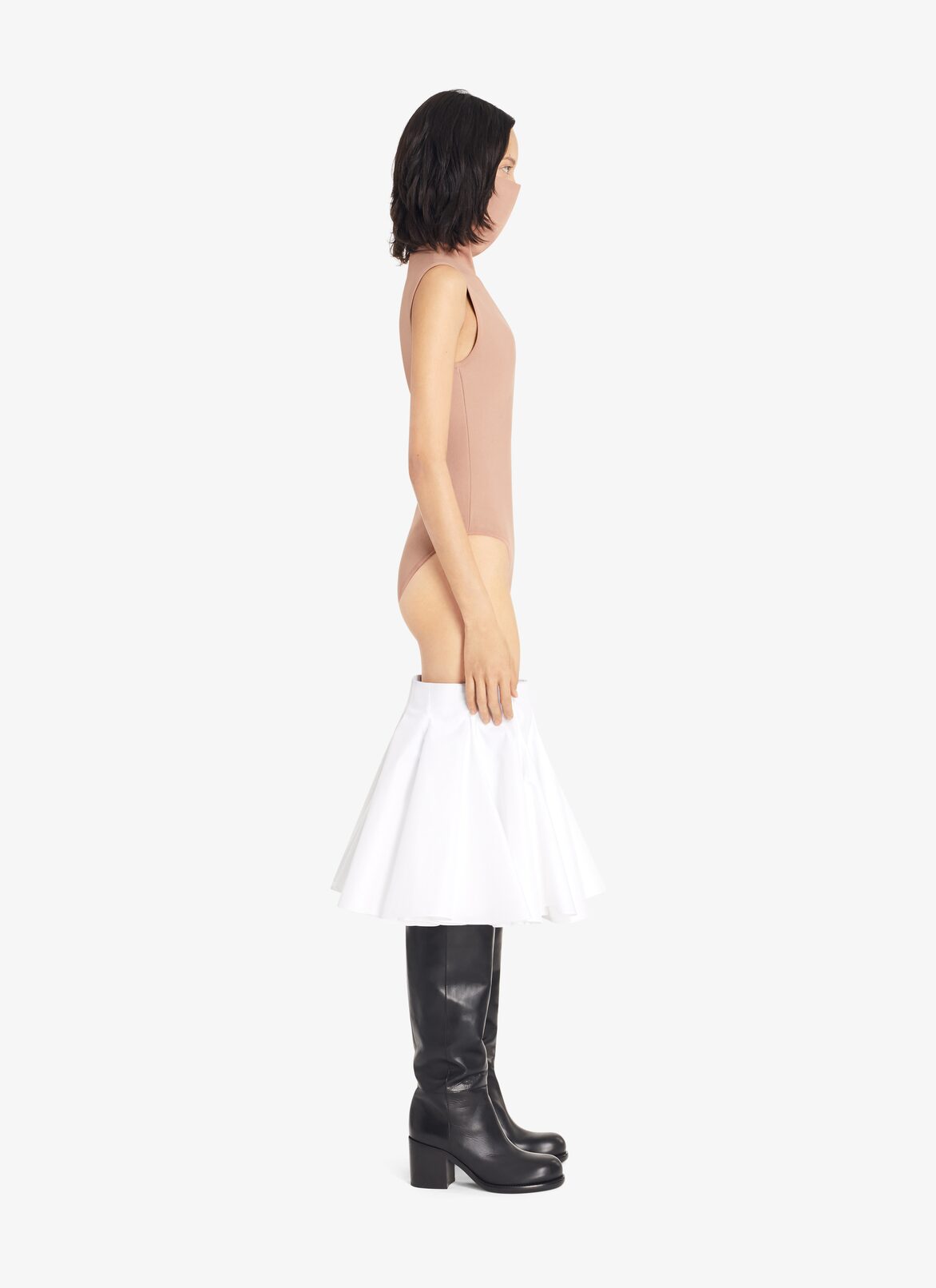 Body a collo alto Angie ALAÏA BODY A COLLO ALTO ANGIE NUDE